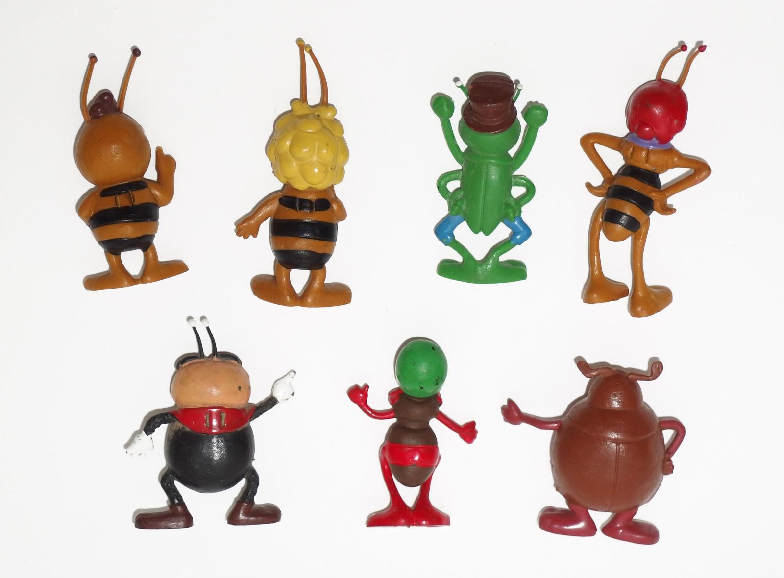 7 Biene Maja Figuren 1976 Flip, Willy, Cassandra Schleich Apollo Film